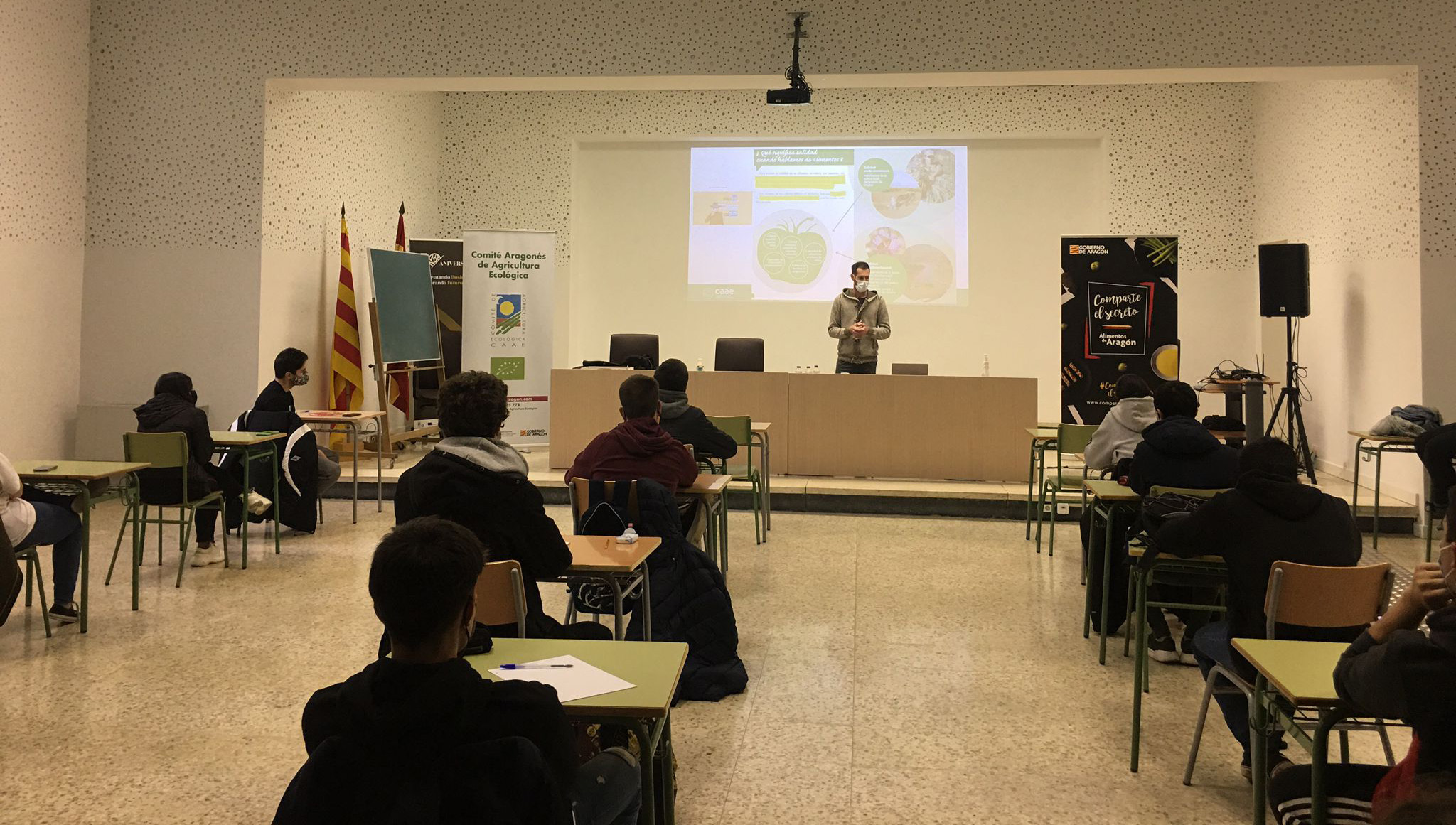 Aragón Ecológico de charla con alumnos de Formación Profesional