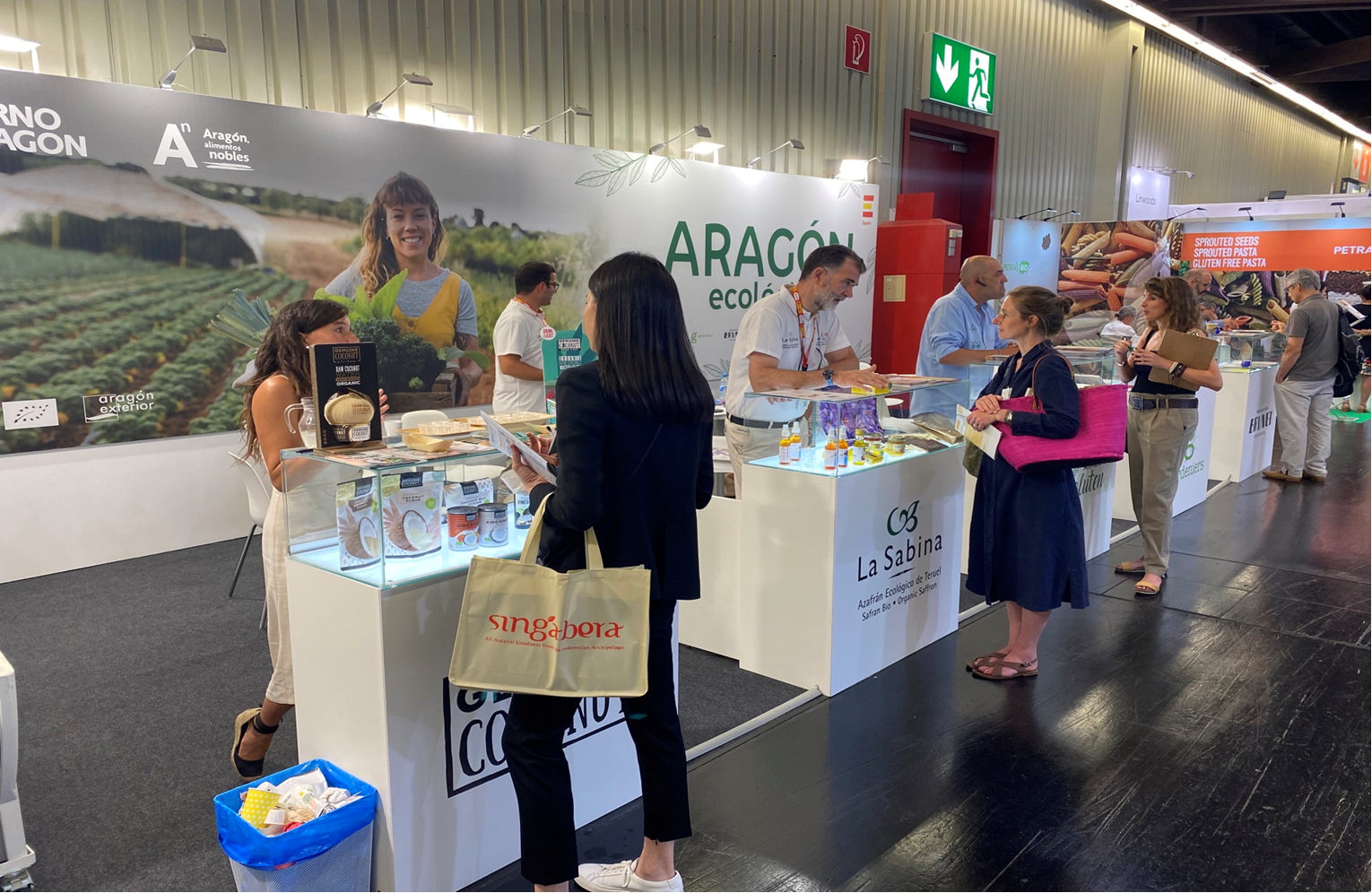 Productos aragoneses en feria internacional de alimentos ecológicos con Aragón Exterior