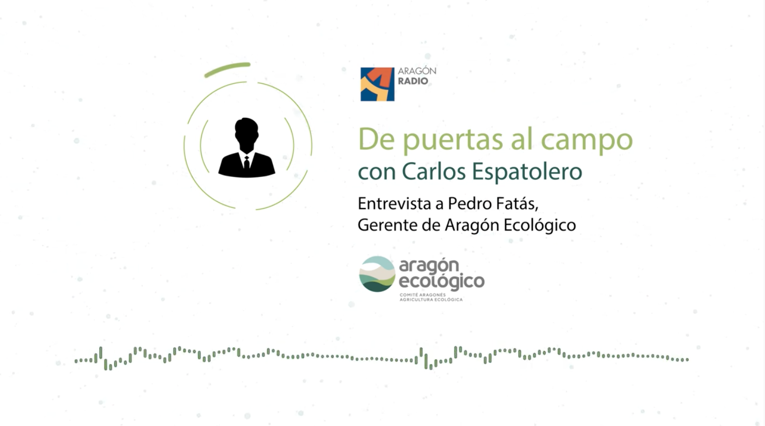 Pedro Fatás, gerente de Aragón Ecológico, participó en el programa ‘De puertas al campo’ de Aragón Radio