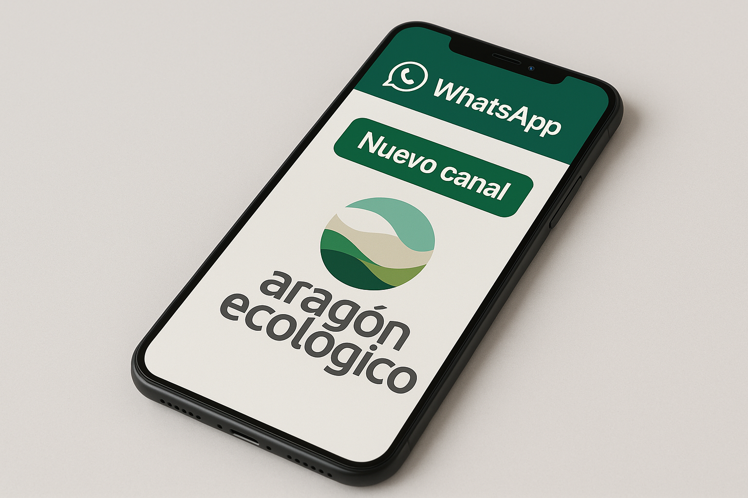 Nuevo canal de difusión. Aragón Ecológico en Whatsapp.