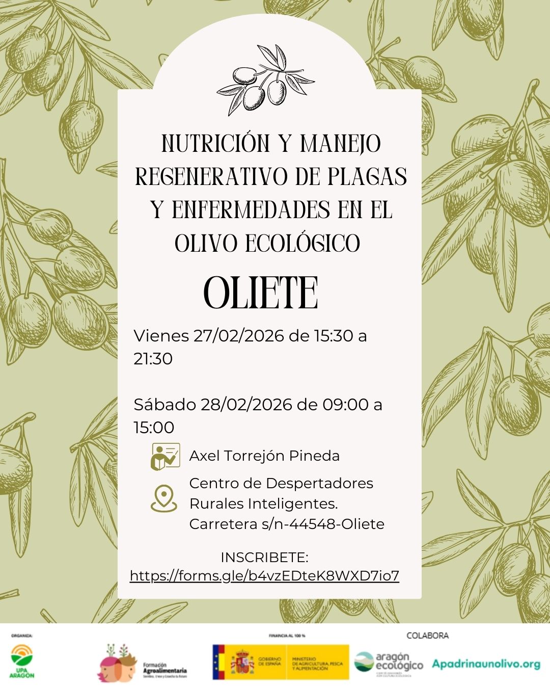 Nutrición y manejo regenerativo de plagas y enfermedades en el olivo ecológico