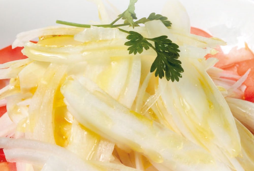 Ensalada de tomate rosa