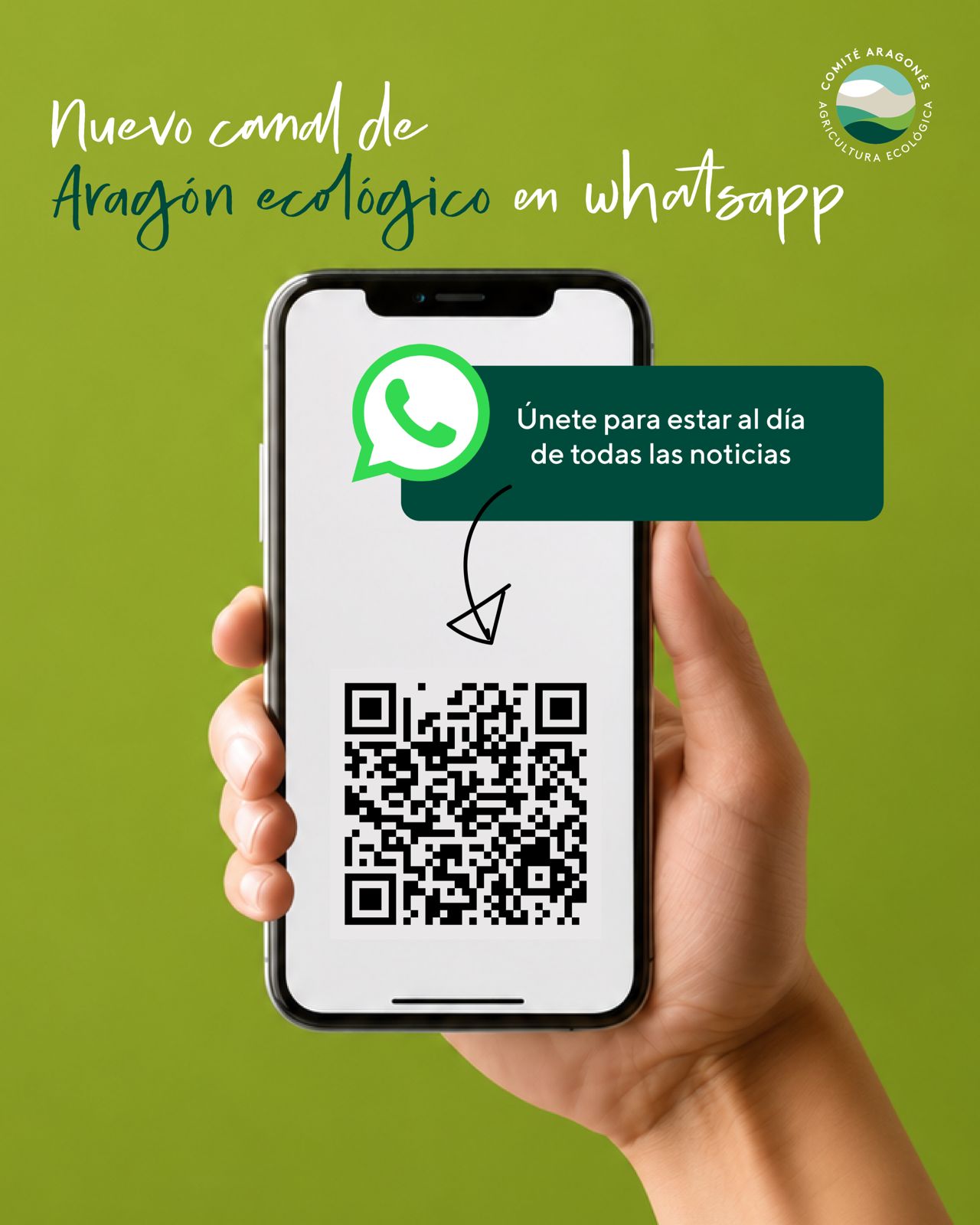 Síguenos también en nuestro canal de Whatsapp de Aragón Ecológico